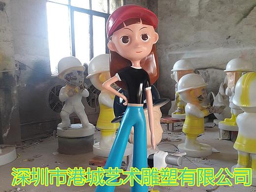 网红拍照女神大长腿玻璃钢卡通美少女人偶雕塑哪家好