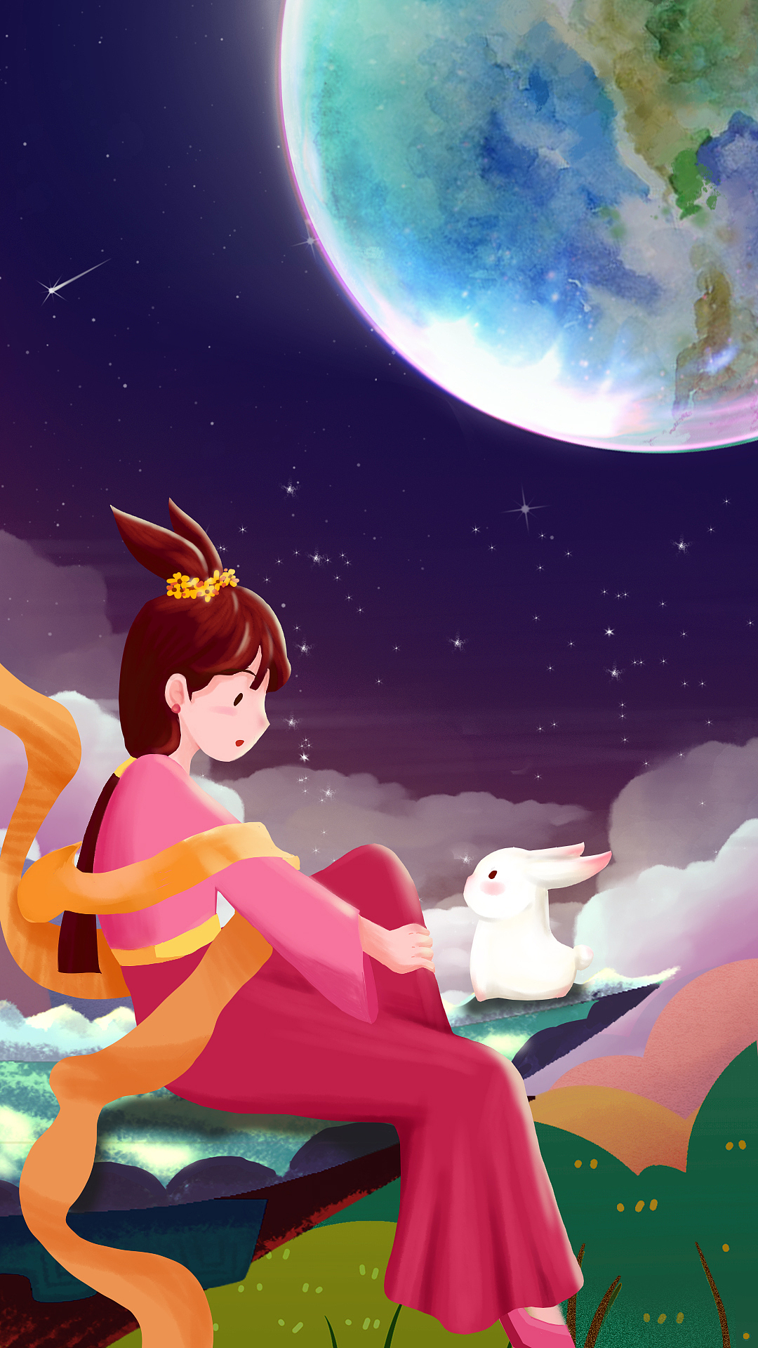 这个中秋节（图ZMTc2NDA4NTEy） - 商业插画 - 站酷设计师七瑶瑶原创素材 - 站酷ZCOOL