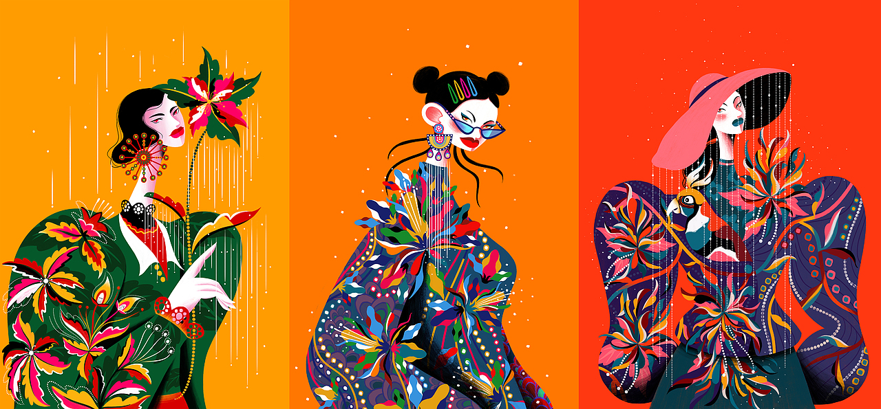 時尚人物插畫（圖ZMjYyMzYzMTY0） - 創(chuàng)作習(xí)作 - 站酷設(shè)計師有貓檸原創(chuàng)素材 - 站酷ZCOOL