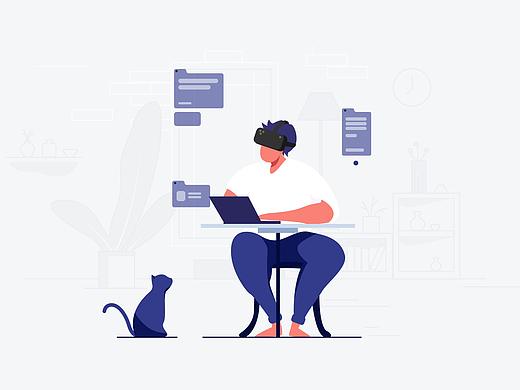 「作品」UI插画作品