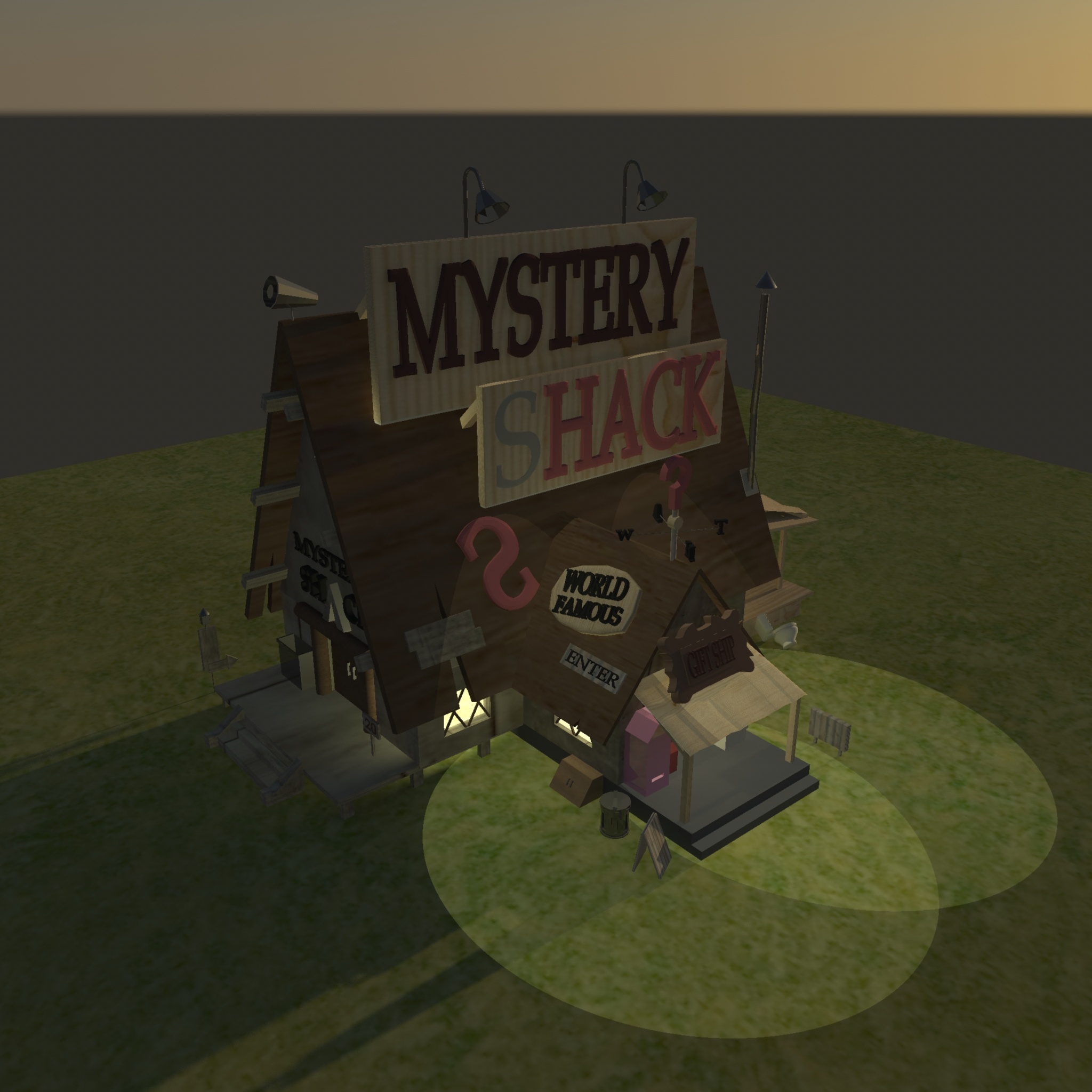 《怪诞小镇》的小屋