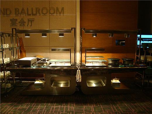 折叠布菲台 移动自助餐台 取餐台尺寸 移动自助餐台CAD