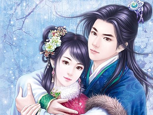 书亦飞古风插画——人生若只如初见