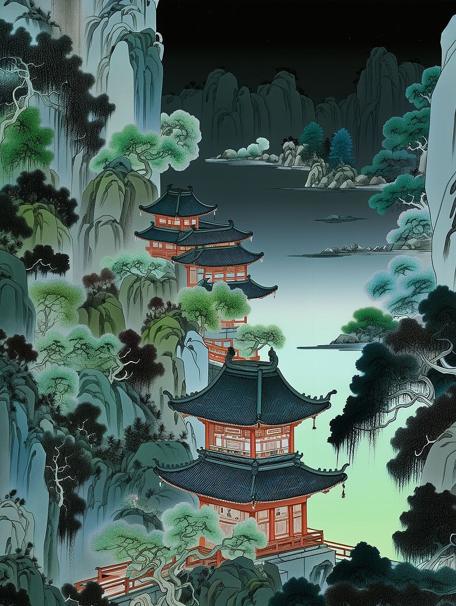 AIGC国风 | 不存在山水