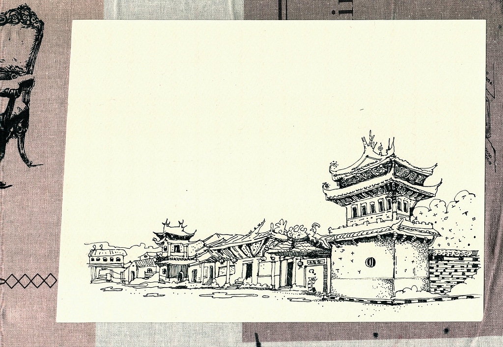 建筑速写－泉州（图ZMjQ4ODkzNjg=） - 创作习作 - 站酷设计师含橙Hank原创素材 - 站酷ZCOOL