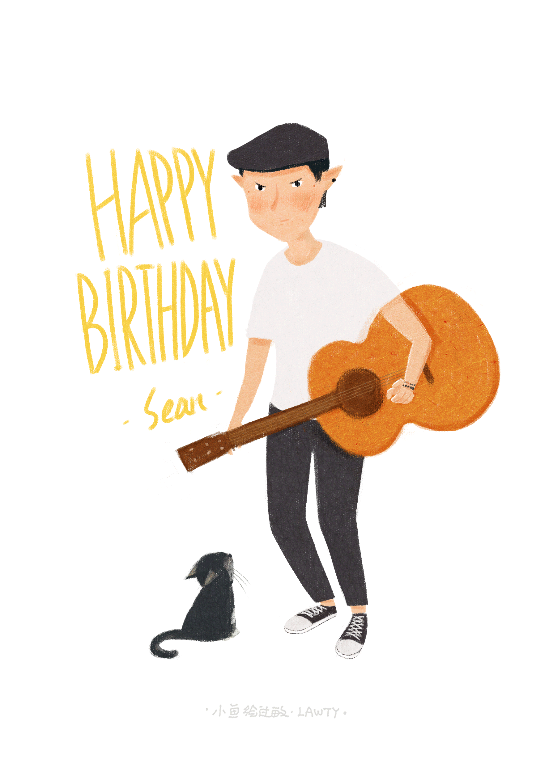 happy birthday|插画|商业插画|小鱼绘过敏_原创作品-站酷zcool