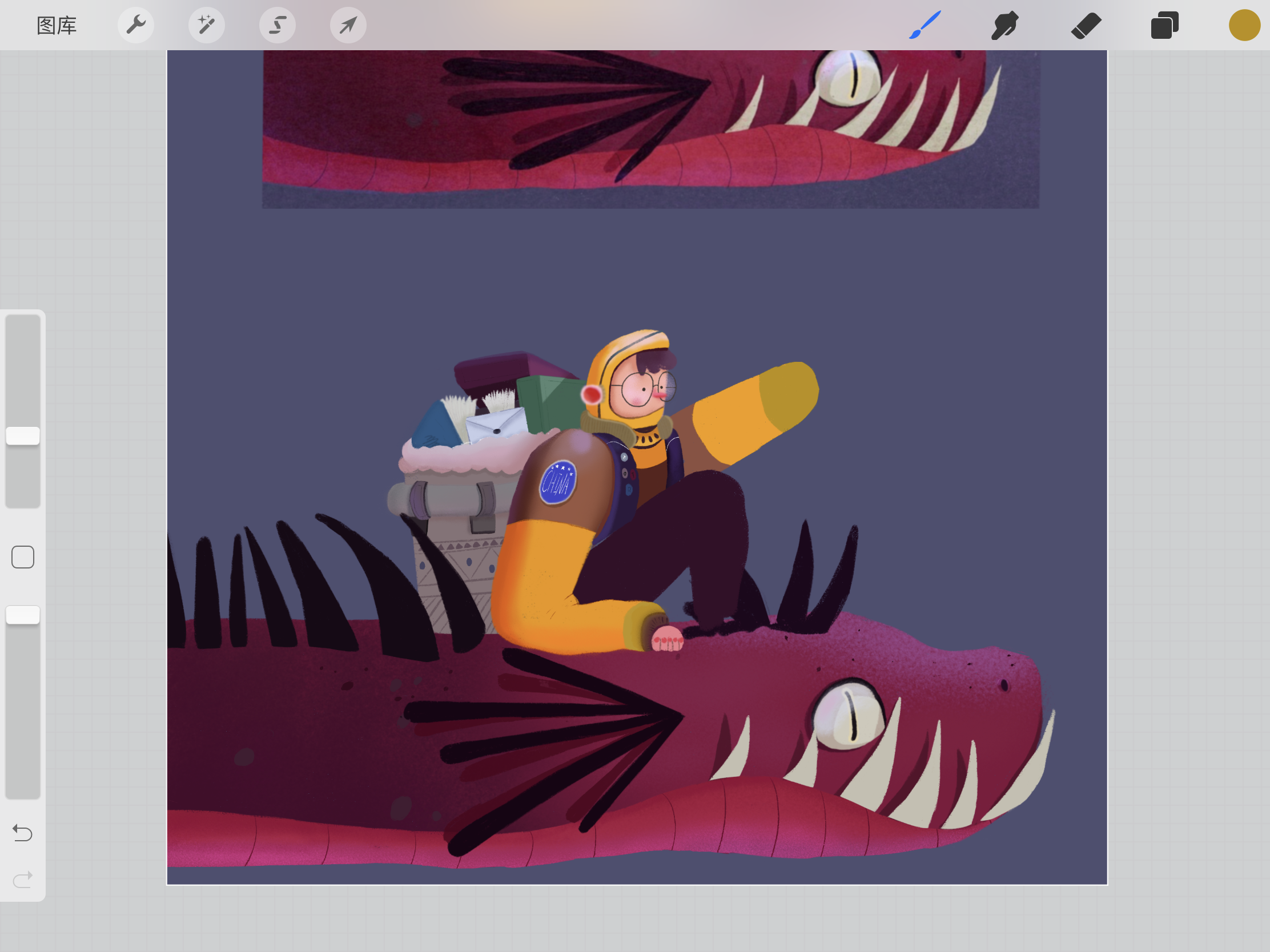 procreate的临摹作品|插画|创作习作|王耳的大世界_临摹作品-站酷