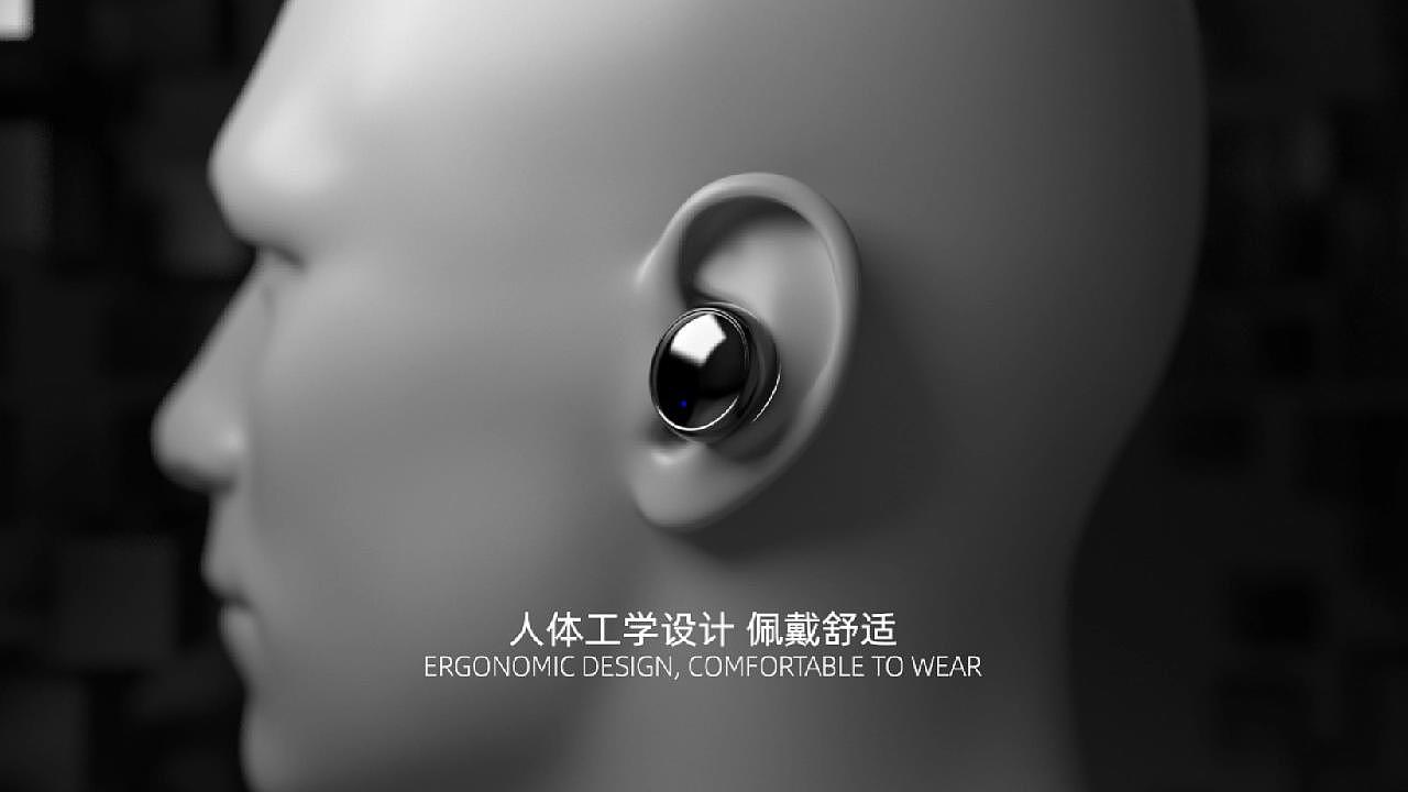 tws蓝牙耳机渲染视频