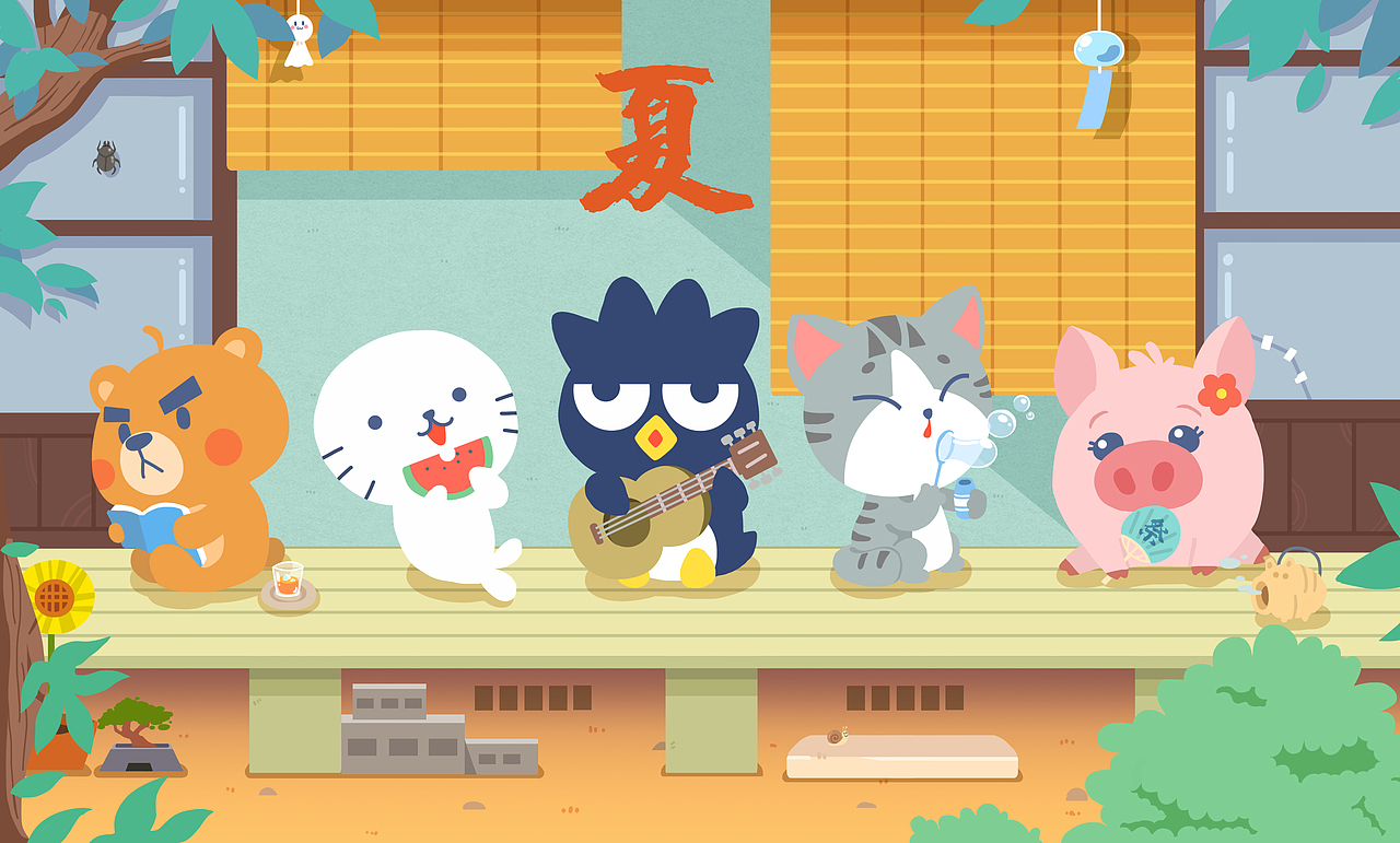 四季系列插画（图ZMjYxMTYxNTI4） - 儿童插画 - 站酷设计师光芒万丈的葵酱原创素材 - 站酷ZCOOL