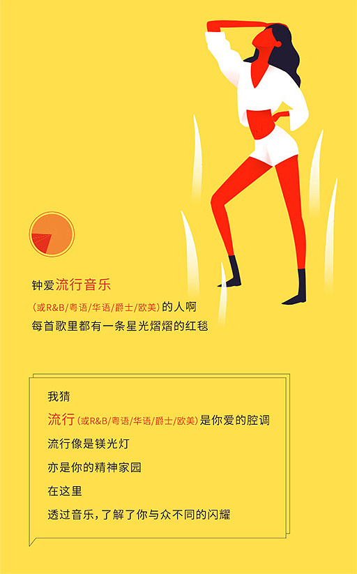 阿里女王节--网易云音乐H5（图ZMTA2ODIyNjQ4） - 商业插画 - 站酷设计师姜小玥原创素材 - 站酷ZCOOL