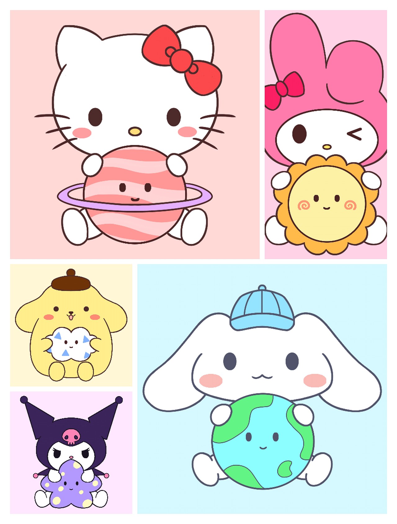 三丽鸥系列｜Kitty猫、玉桂狗、库洛米、美乐蒂（图ZMzA0NzUxOTk2） - 创作习作 - 站酷设计师在画画的七七原创素材 - 站酷ZCOOL