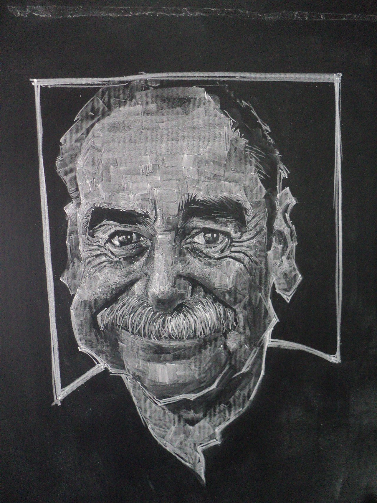 黑板粉笔画稿2016