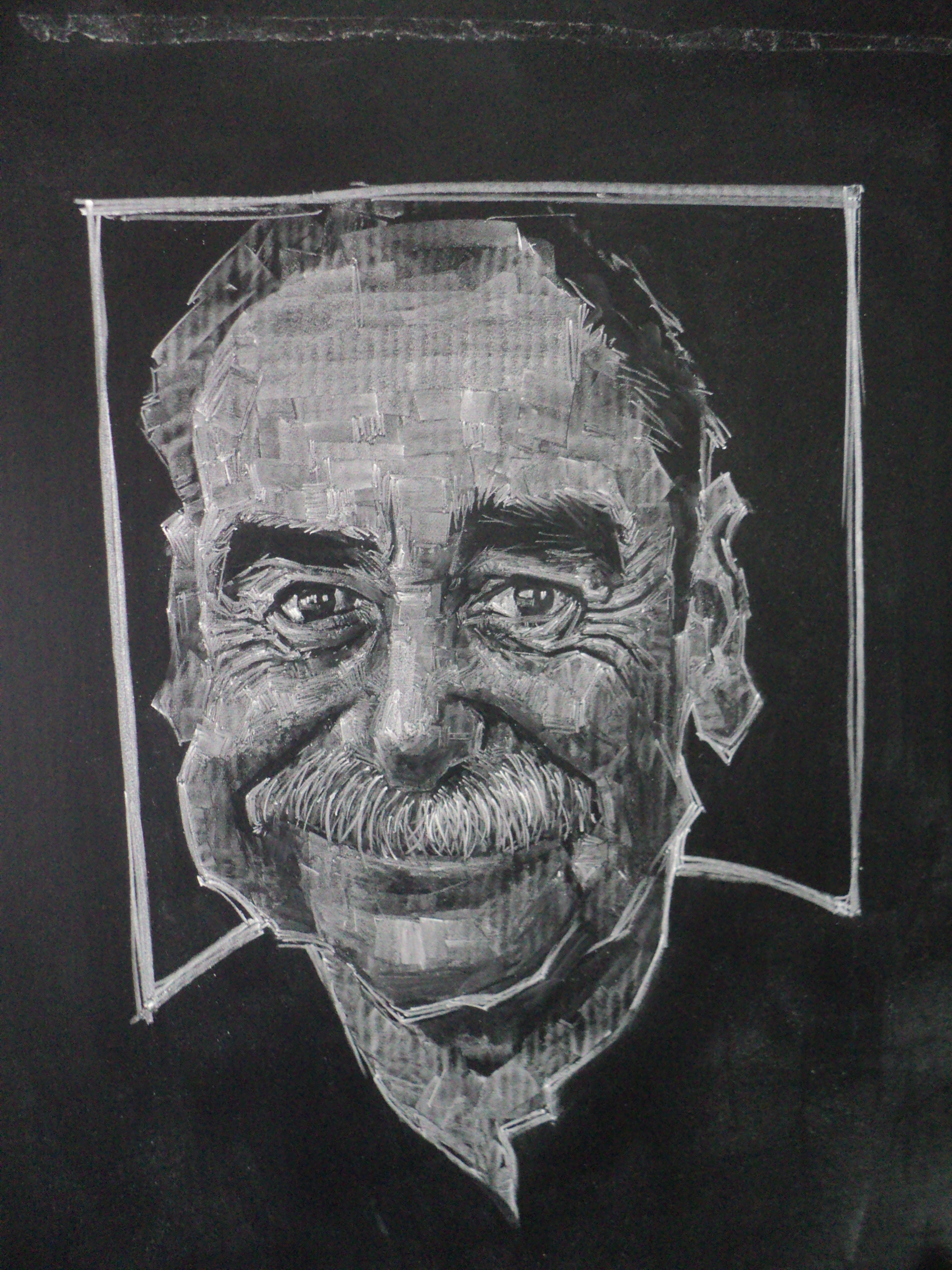 黑板粉笔画稿2016