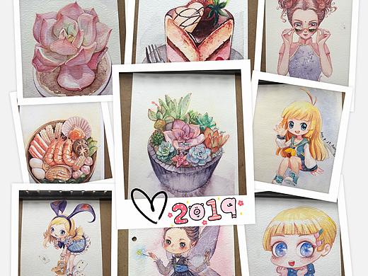 2019年水彩汇总-希望2020有进步