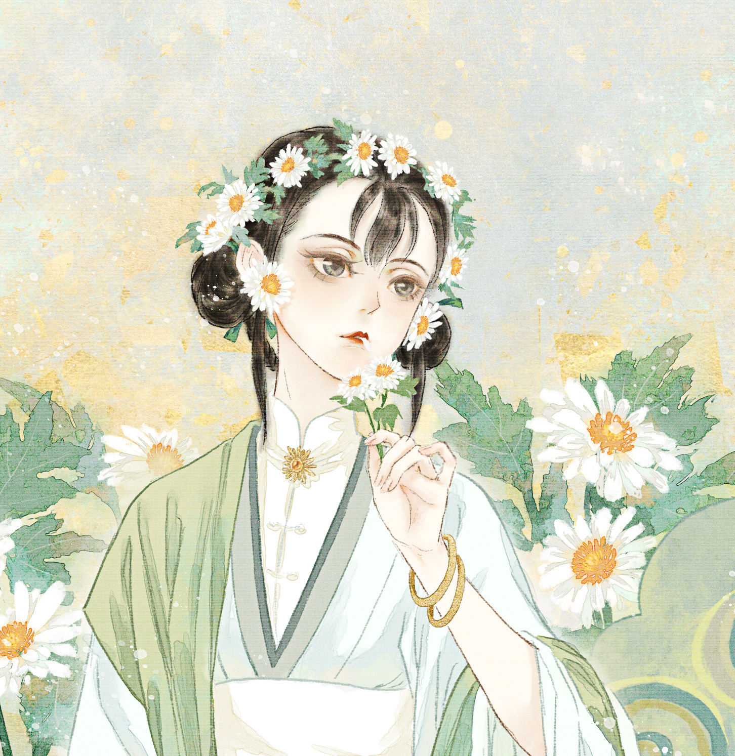 中草药拟人:菊花