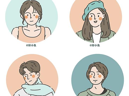 简约线条风头像