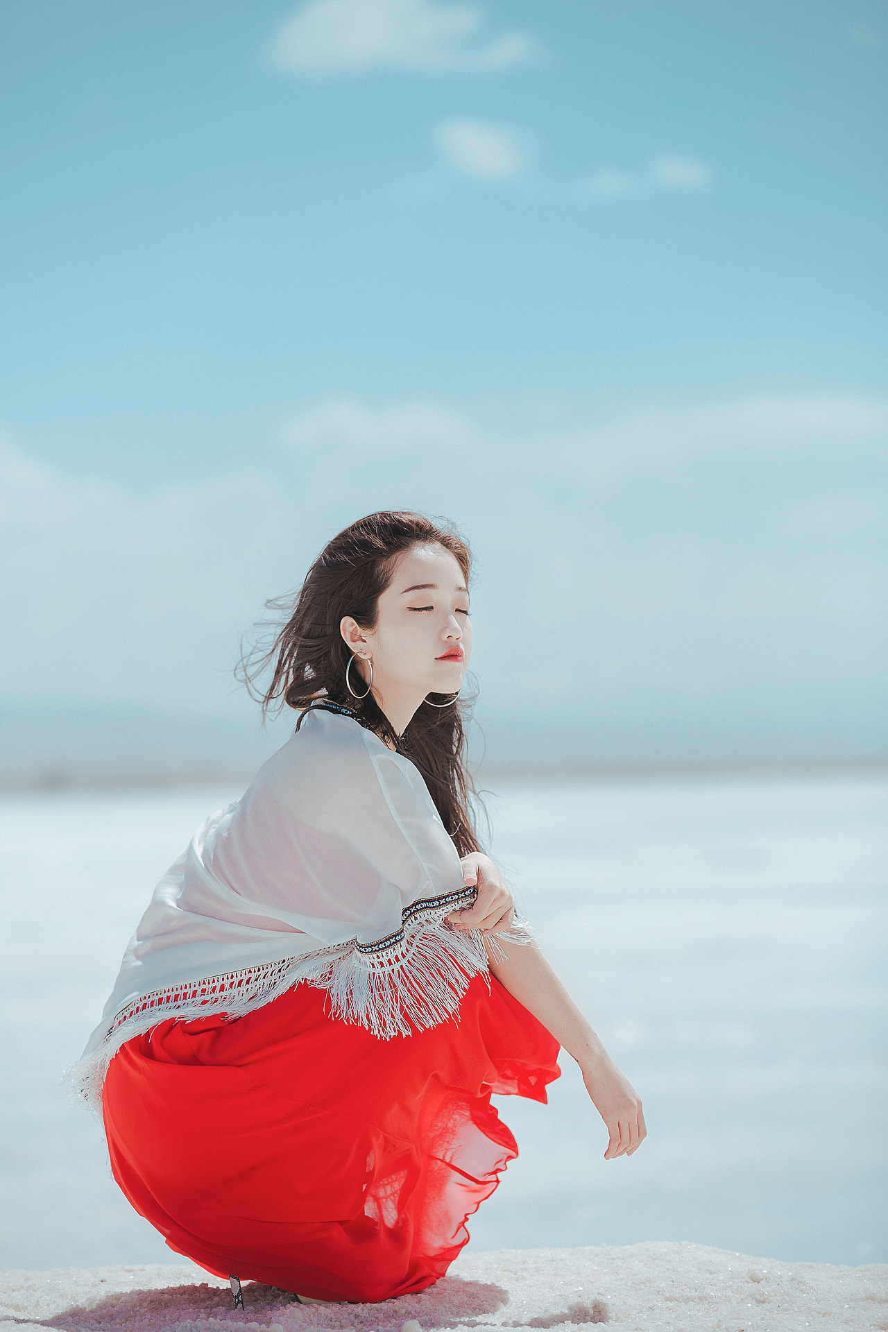 茶卡盐湖|摄影|人像摄影|万锦其_原创作品-站酷zcool