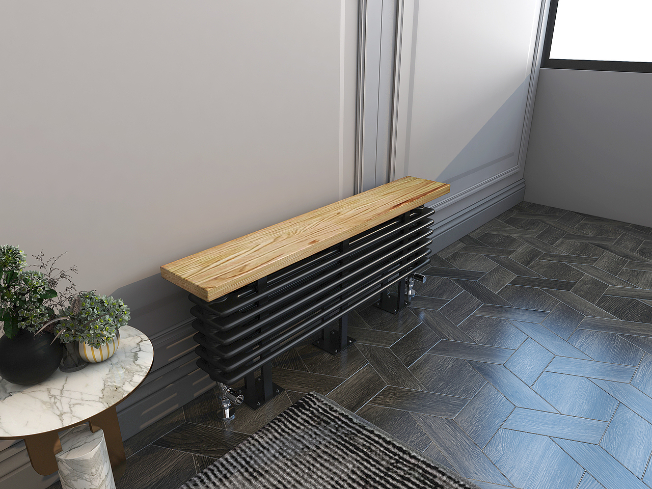 暖气片建模渲染