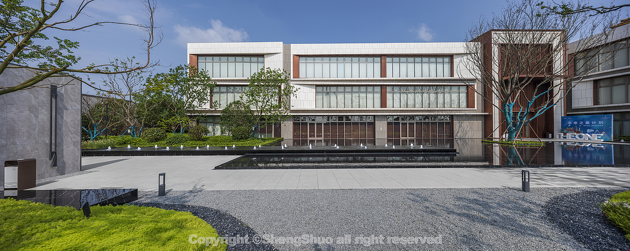 徐州大龙湖壹号售楼处景观拍摄（图ZMjY3MTQ0OTcy） - 环境/建筑摄影 - 站酷设计师盛硕建筑空间摄影原创素材 - 站酷ZCOOL