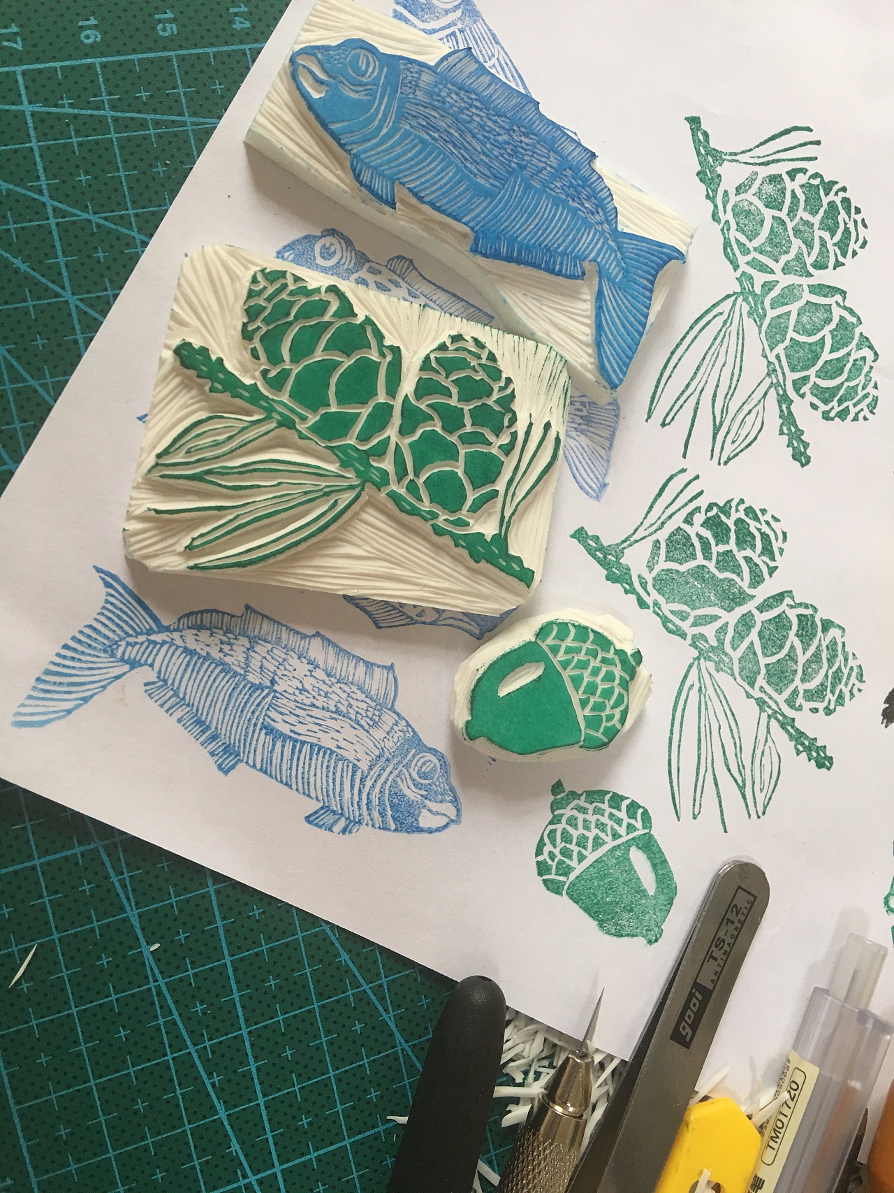 橡皮章|手工艺|其他手工艺|吕小嘻嘻嘻 - 原创作品 - 站酷 (zcool)