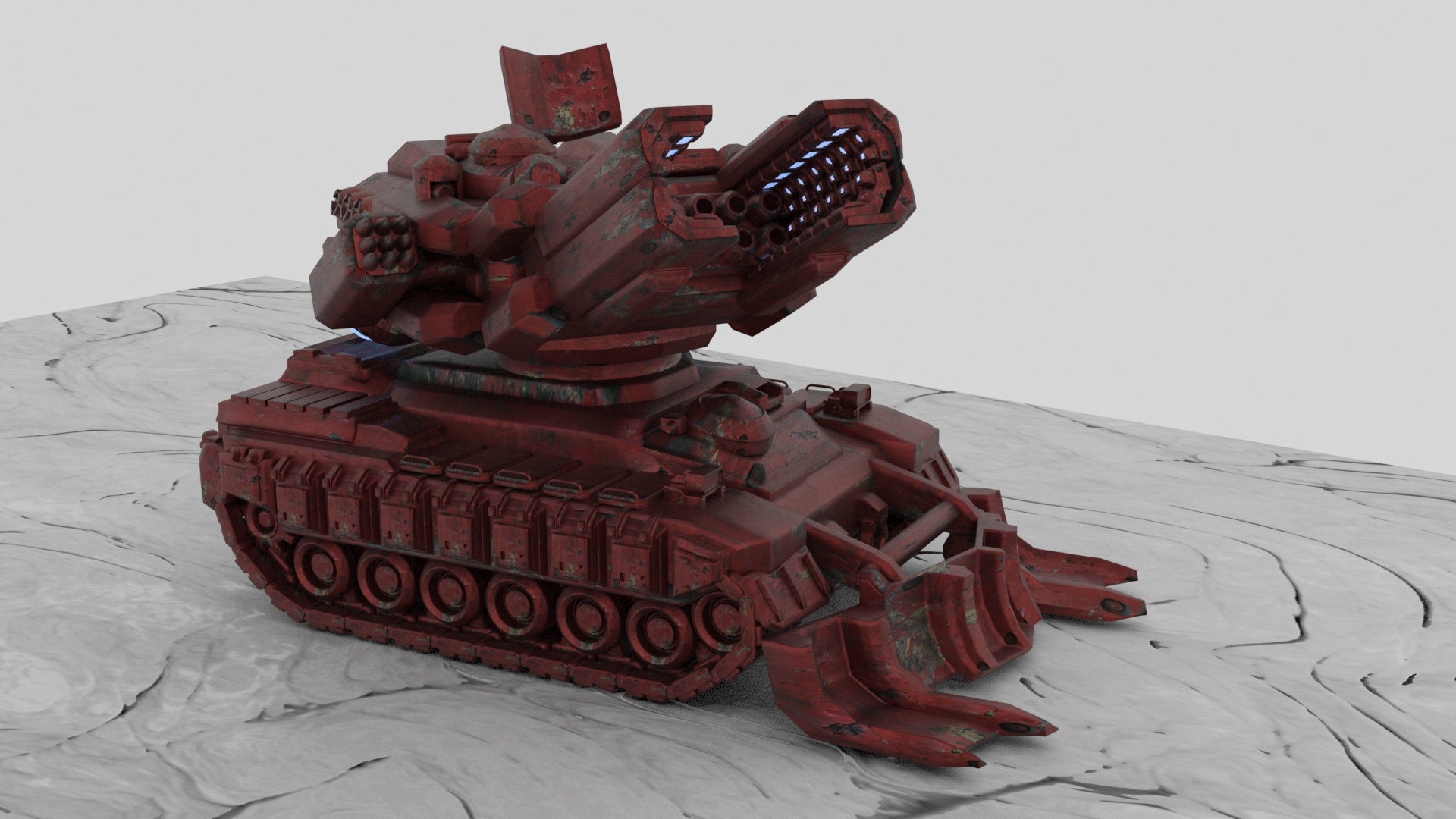 涂装集束炮坦克