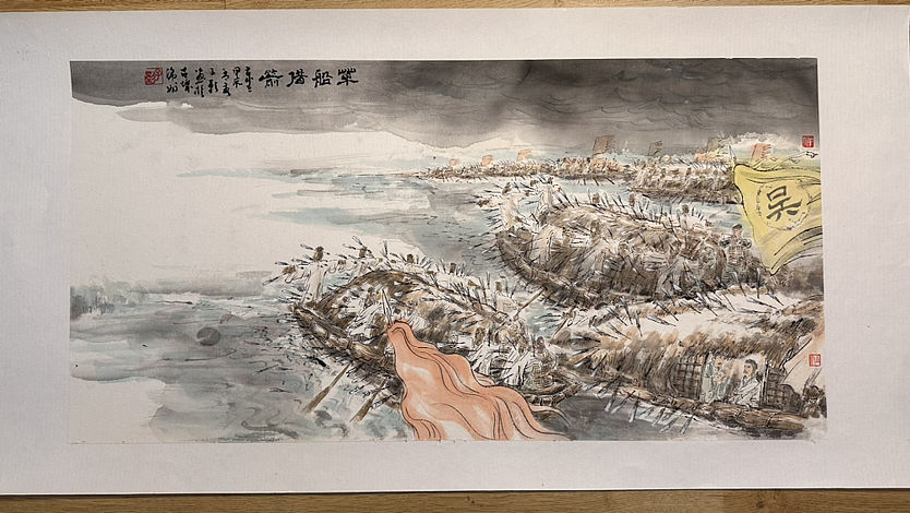 三国演义水墨插画系列（图ZMzY2NzA1MzA4） - 创作习作 - 站酷设计师无趣水墨原创素材 - 站酷ZCOOL
