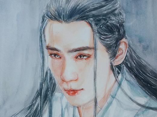 水彩手绘朱一龙x夜尊