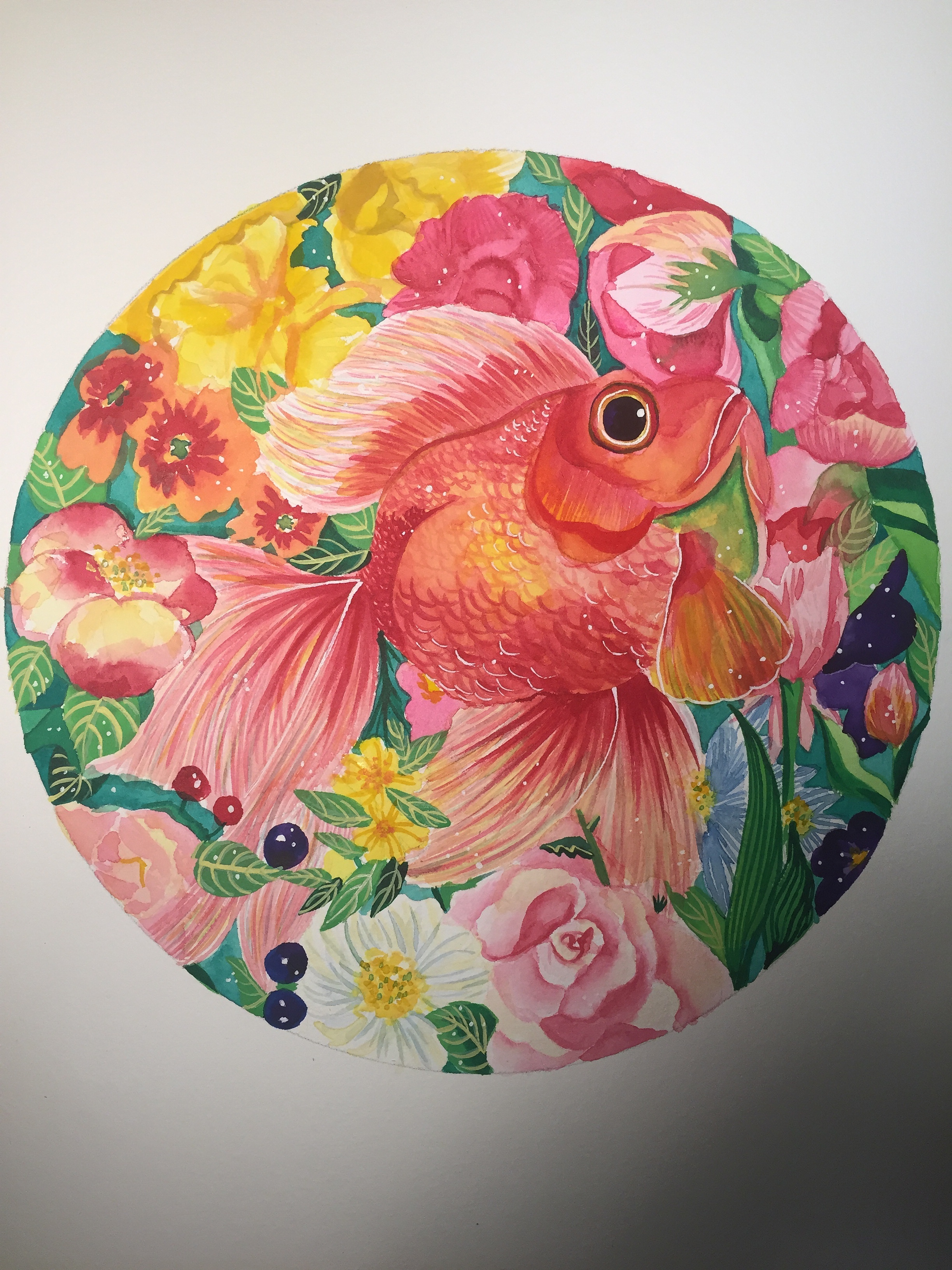 水彩—坚持的力量之3金鱼公主系列-1