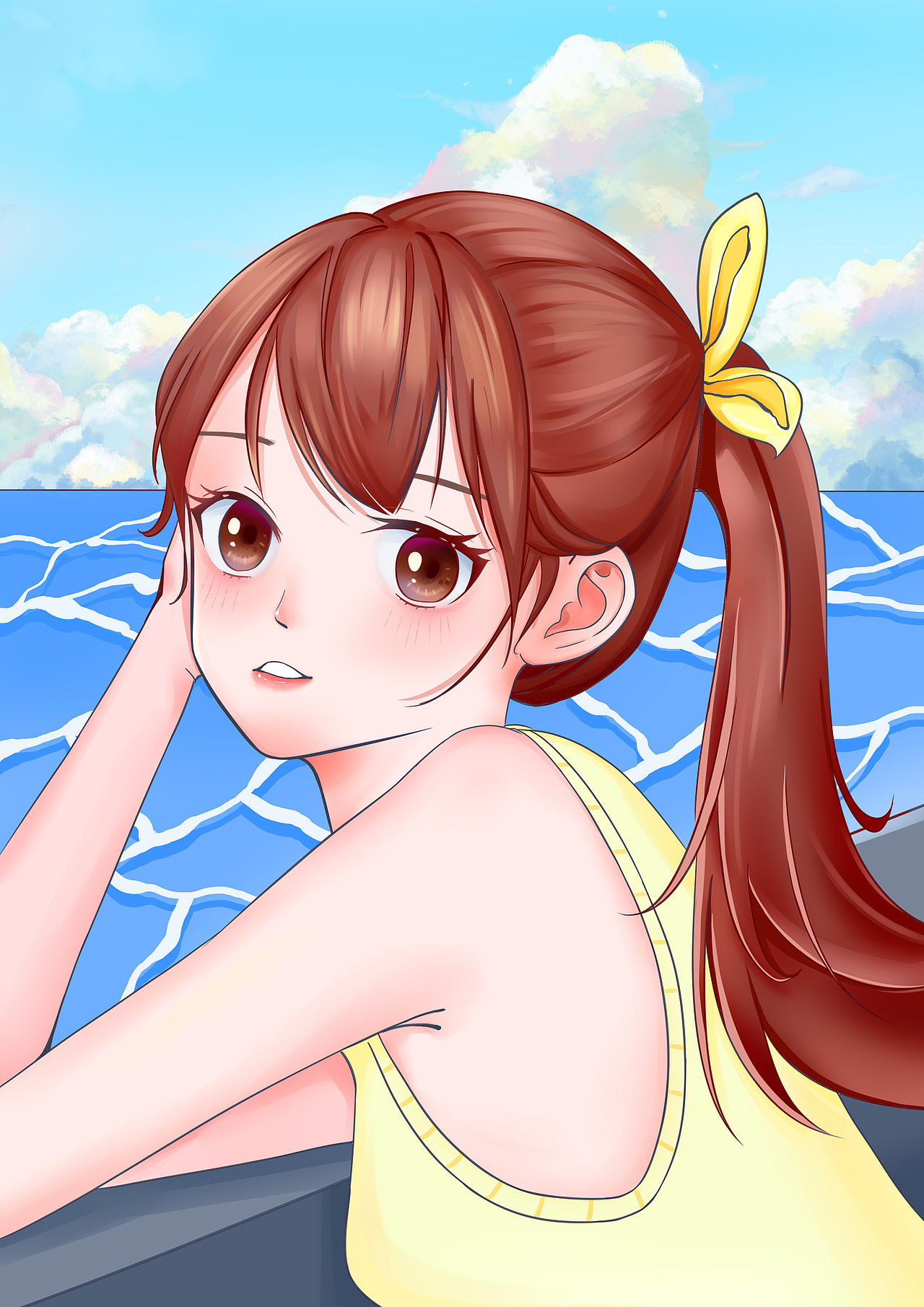 二次元少女（圖ZMjkyNzM3Njgw） - 創(chuàng)作習(xí)作 - 站酷設(shè)計(jì)師一點(diǎn)lkjh原創(chuàng)素材 - 站酷ZCOOL