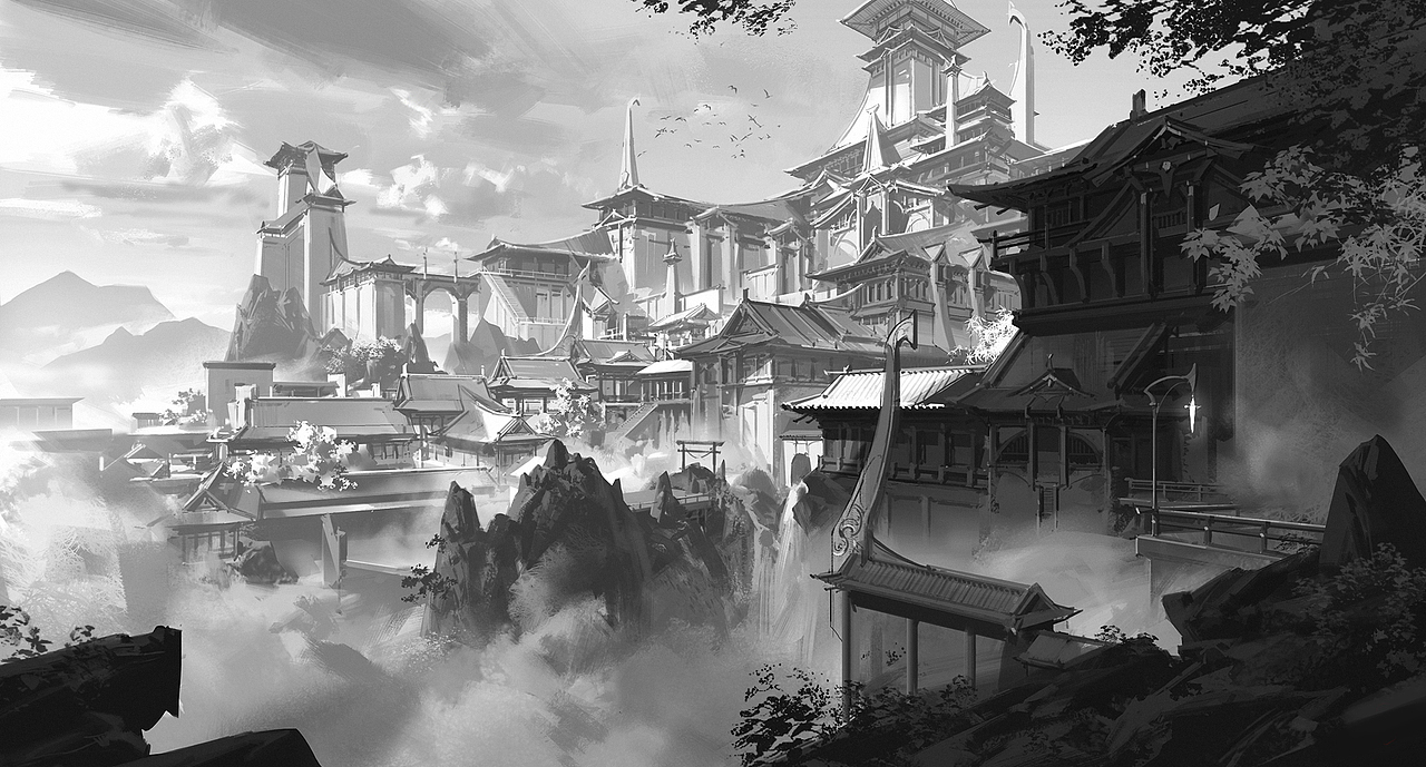 【雪城】 附带绘画过程（图ZMTA2ODM3NzQ4） - 概念设定 - 站酷设计师阿努比斯凌翔原创素材 - 站酷ZCOOL
