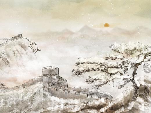 沁園春.雪（個人主頁-ZMzYxNjI3NDg=） - 兒童插畫 - 站酷設(shè)計師碎穗瀾原創(chuàng)素材 - 站酷ZCOOL