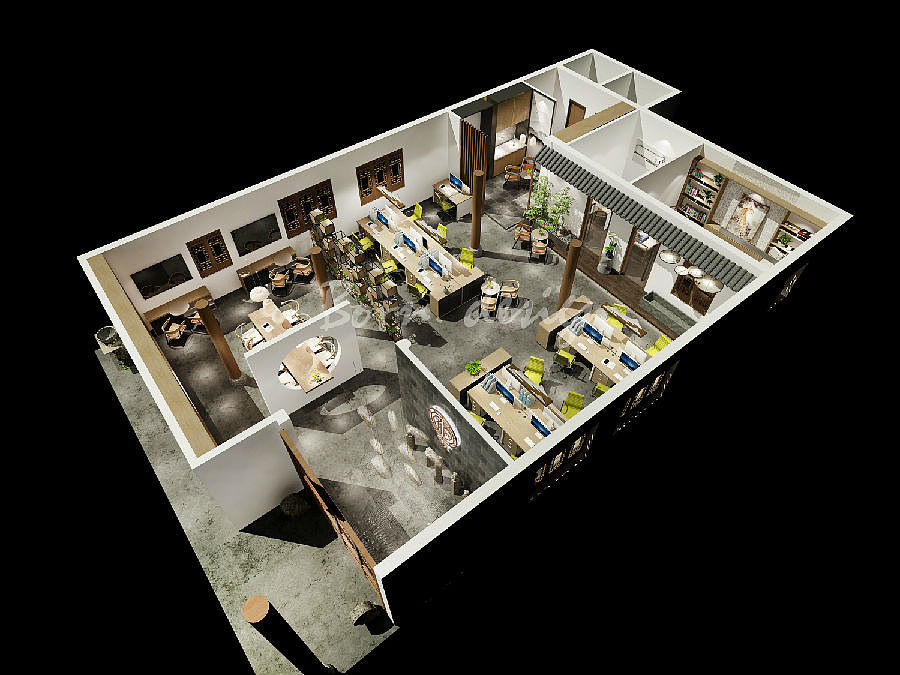 合肥广告设计公司办公室整体布局规划实例