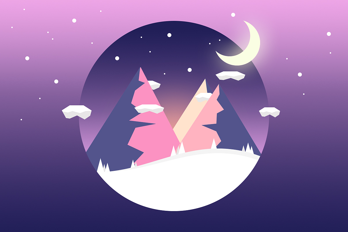 蓝色系插画练习（图ZMTk2Njk0NDAw） - 创作习作 - 站酷设计师SSSnake锦鲤原创素材 - 站酷ZCOOL