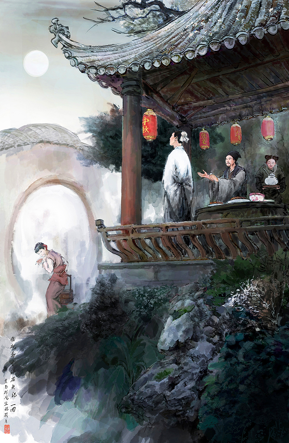 《脂砚斋重评石头记》插图（图ZMjMyMzkzODMy） - 创作习作 - 站酷设计师AmuroJiang原创素材 - 站酷ZCOOL