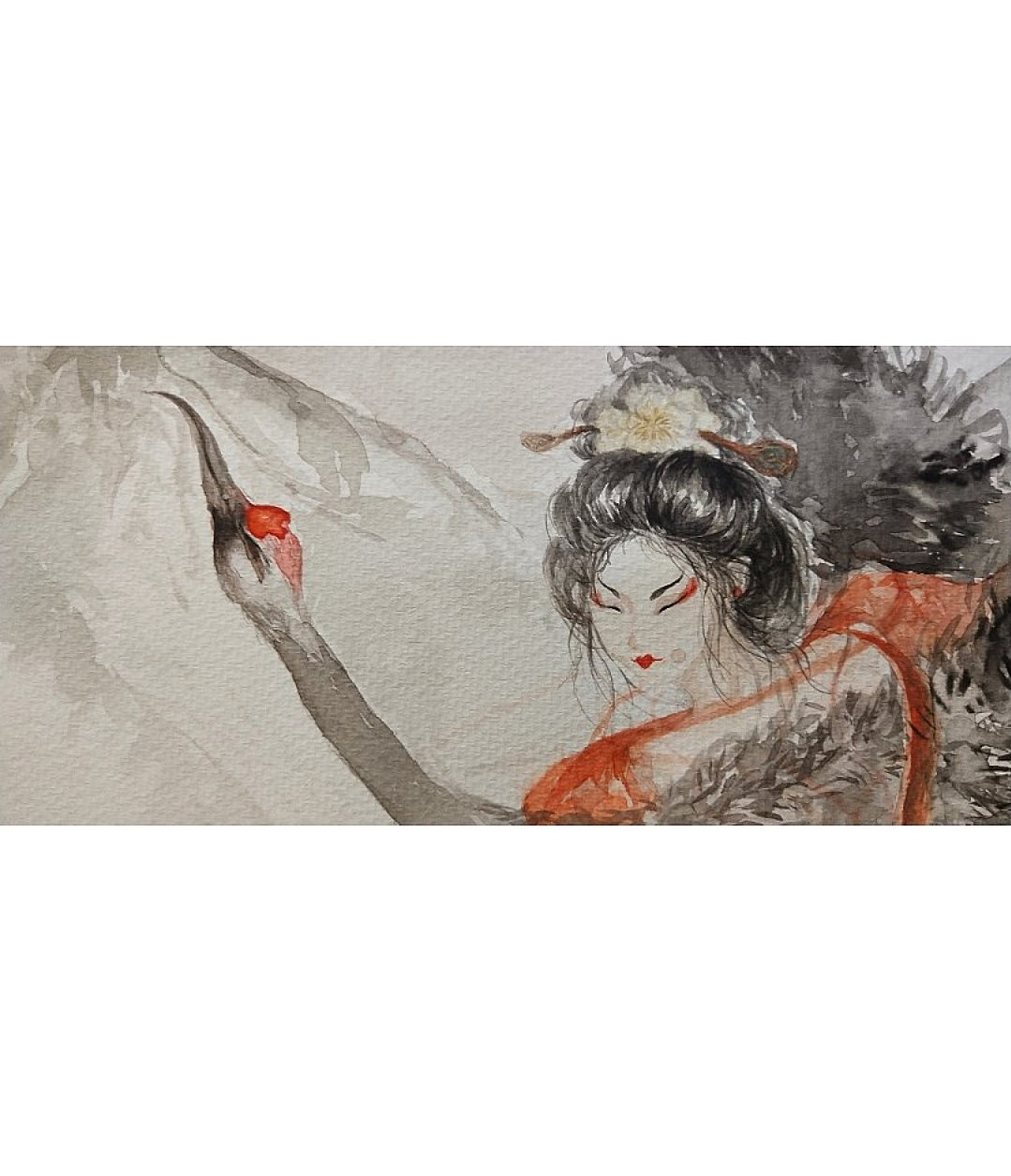 贵妃与鹤（图ZMTM0MDQ1ODI4） - 创作习作 - 站酷设计师版痘Hyxin原创素材 - 站酷ZCOOL