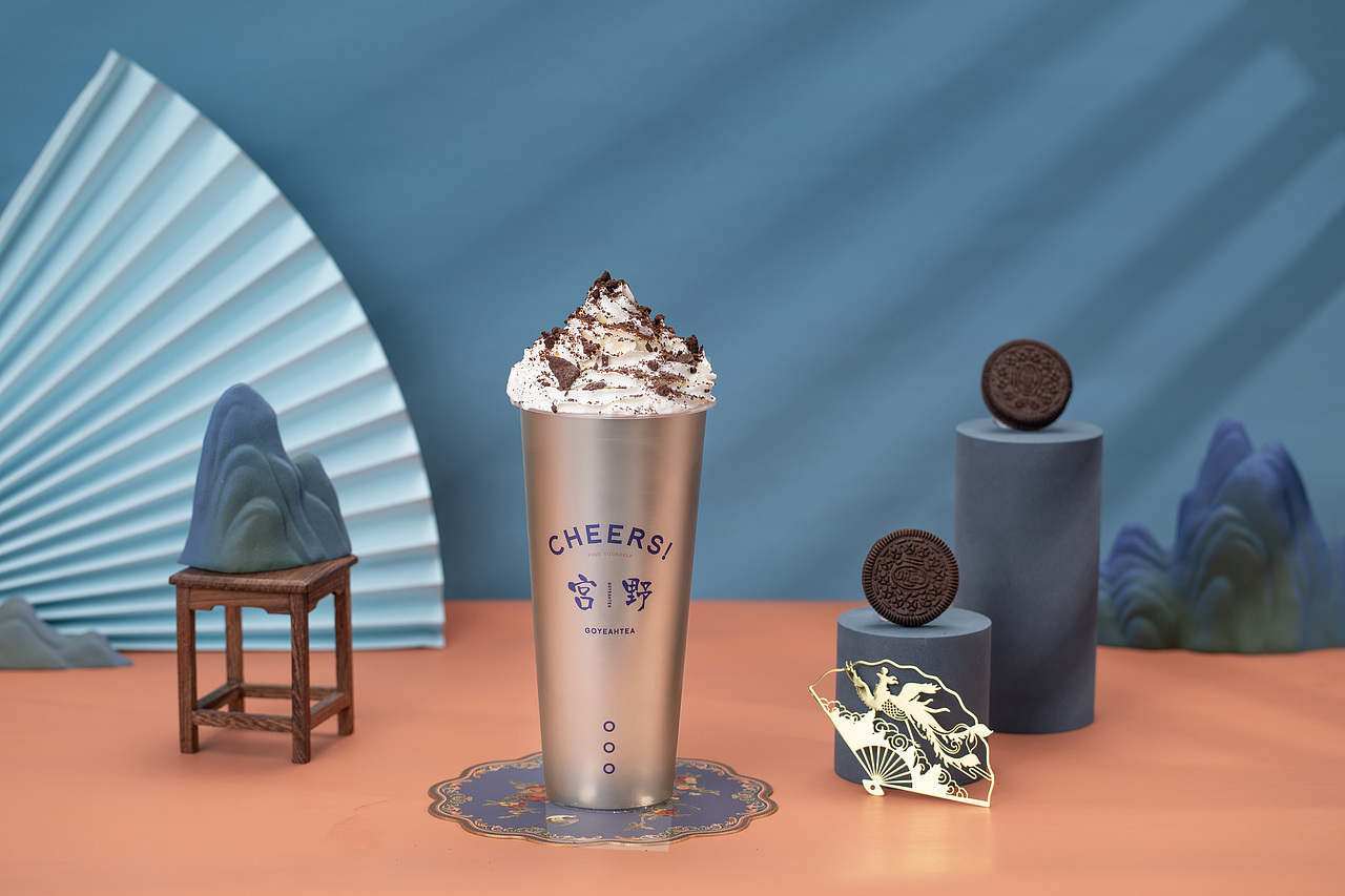 宫野奶茶——国潮茶饮 品牌视觉形象全案设计_腔调-站酷zcool