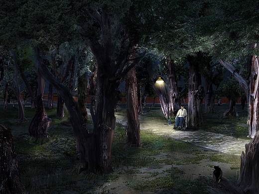 《我与地坛》气氛图