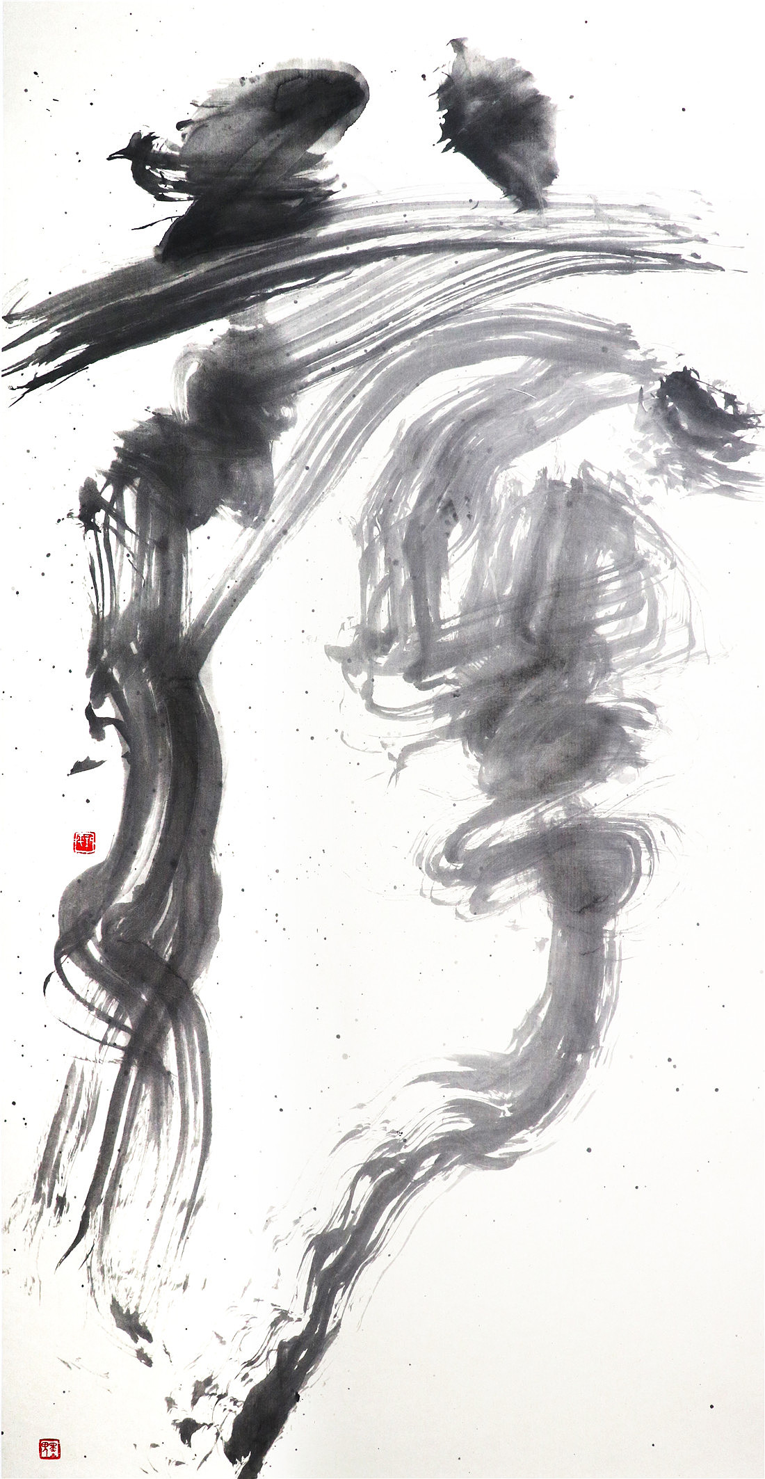 书法字体设计-黄陵野鹤-水墨字境研究-13(设计)