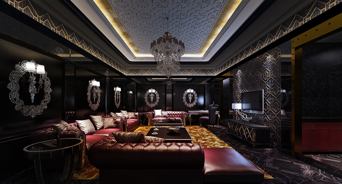 绵竹江山别院主题KTV设计（图ZMTIzMDM0NjE2） - 家装设计 - 站酷设计师德艺铭鼎装饰原创素材 - 站酷ZCOOL