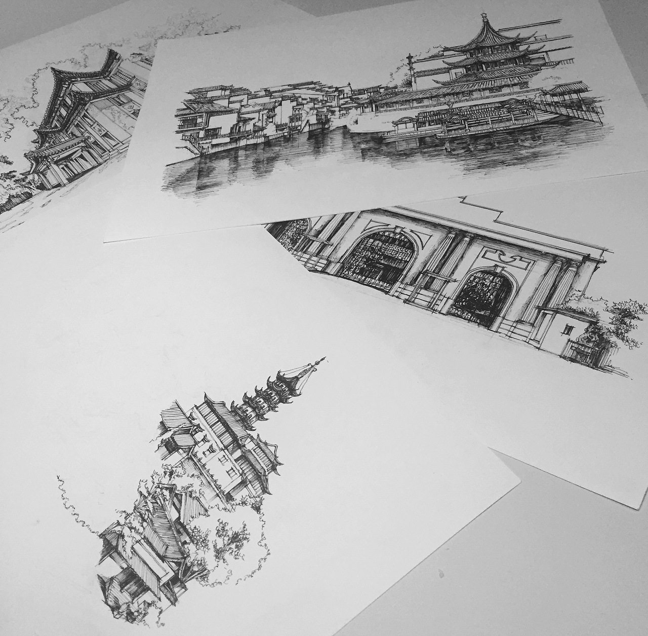 第一次画纯水彩 lǔ nì fà fà