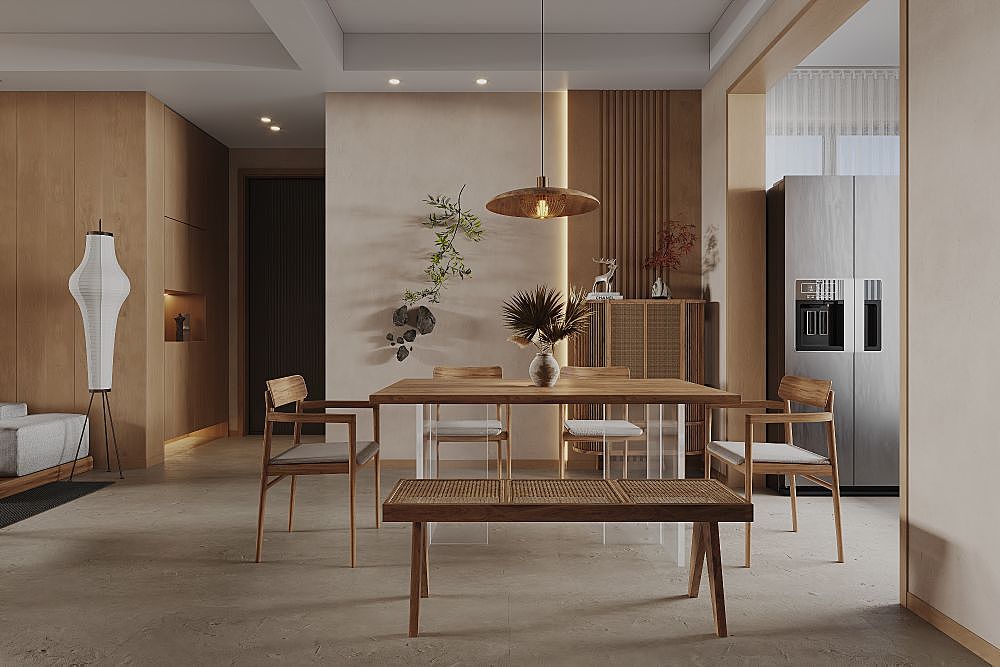 日式原木客餐厅（图ZMzE5OTE1NjA4） - 其他 - 站酷设计师如你所願原创素材 - 站酷ZCOOL