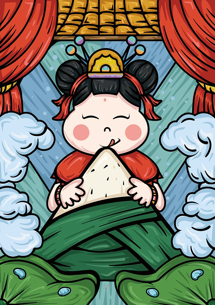 国潮插画（图ZMjE0OTMzNzUy） - 创作习作 - 站酷设计师小米不喝粥原创素材 - 站酷ZCOOL