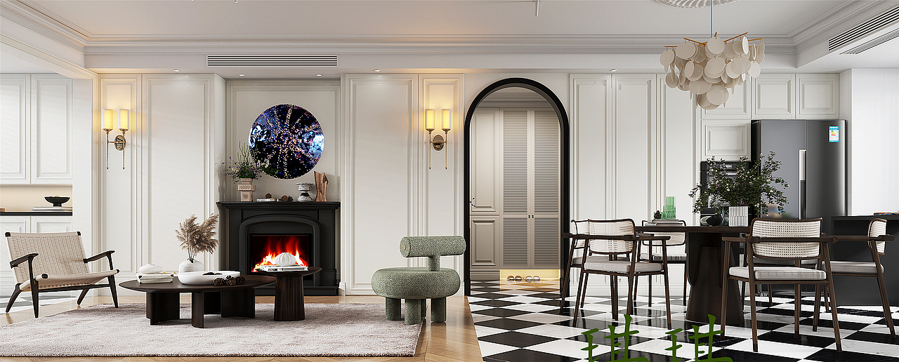 法式风格装修效果图|质感格调