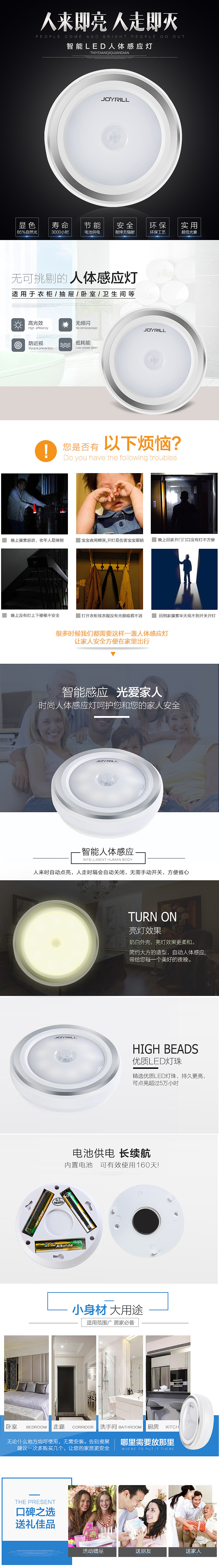 感应灯详情页（图ZNjcyMTY2MjQ=） - 电商 - 站酷设计师蔚蓝的野草原创素材 - 站酷ZCOOL
