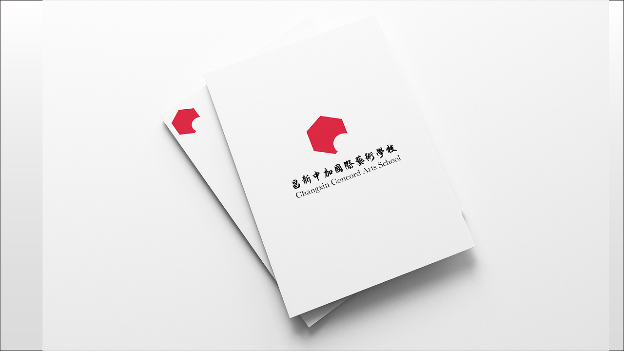 昌新中加艺术学校-logo标志设计