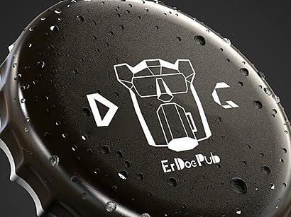 二狗酒馆logo标志标签VI设计
