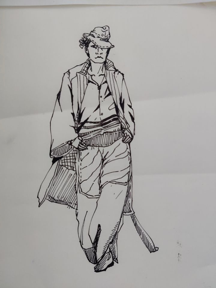 钢笔速写  人物