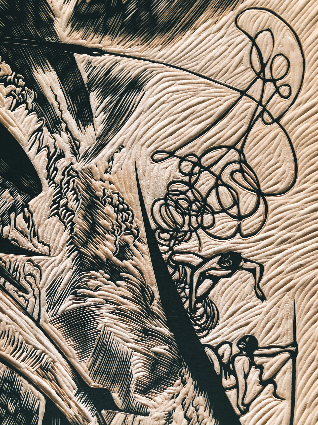 春潮手工雕刻木版画制作过程分享