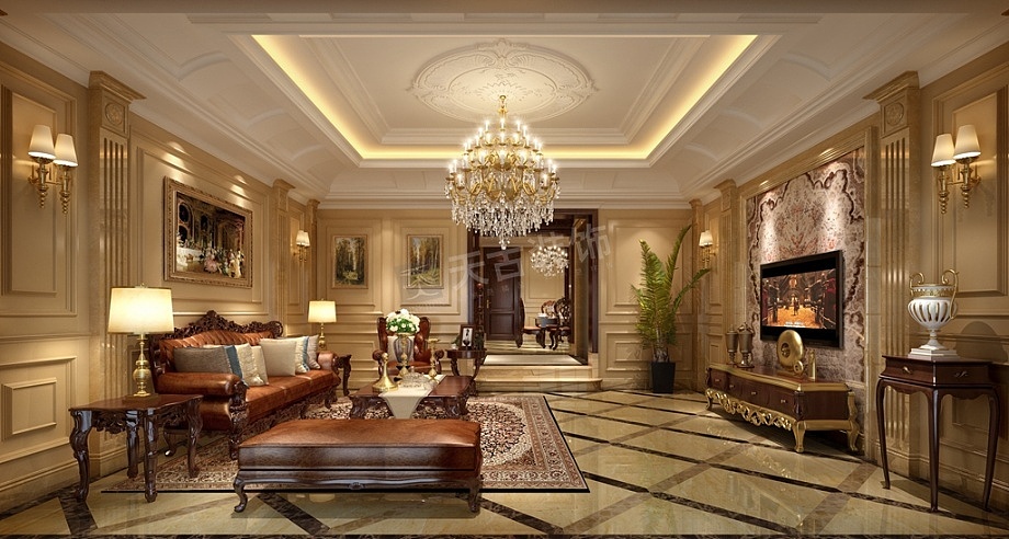 龙湖两江新宸嘉玺装修户型改造-龙湖嘉玺欧式古典设计（图ZMTI1NTg5Mzg0） - 展陈设计 - 站酷设计师天古装饰7cm原创素材 - 站酷ZCOOL