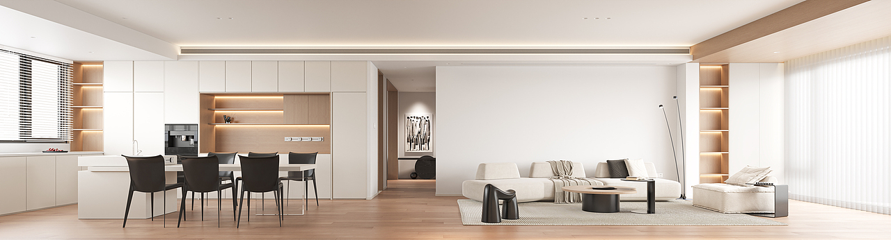 原木风平层效果图表现（图ZMzQ0NDQ3NzQw） - 家装设计 - 站酷设计师赵HongD原创素材 - 站酷ZCOOL